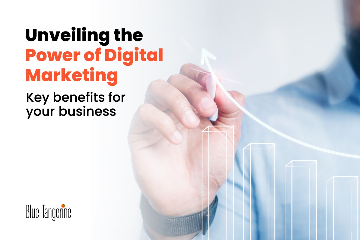 a man presenting the benefits of digital marketing