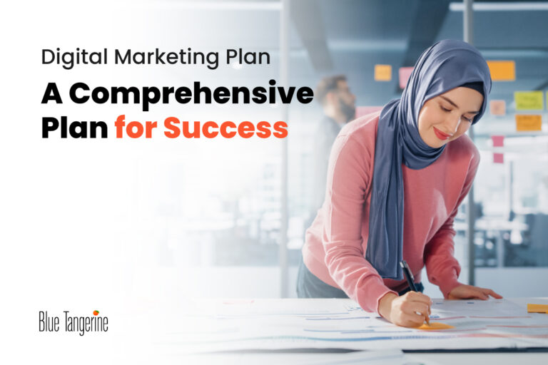a marketing person is deriving the digital marketing plan