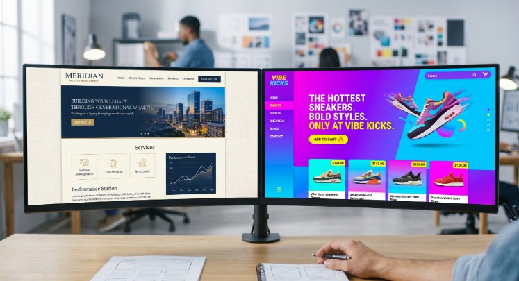 modern website design color trends - Blue Tangerine modern website design color trends